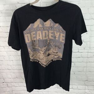 Dead eye Hunting Brand shoot scout hunt Reno Nevada Shirt Size Medium EUC